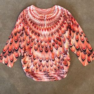 Chico’s 3/4 sleeve, embellished top NWOT